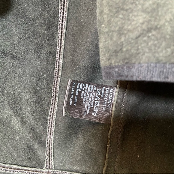 Allsaints Spitalfields Leather Jacket - Picture 7 of 8